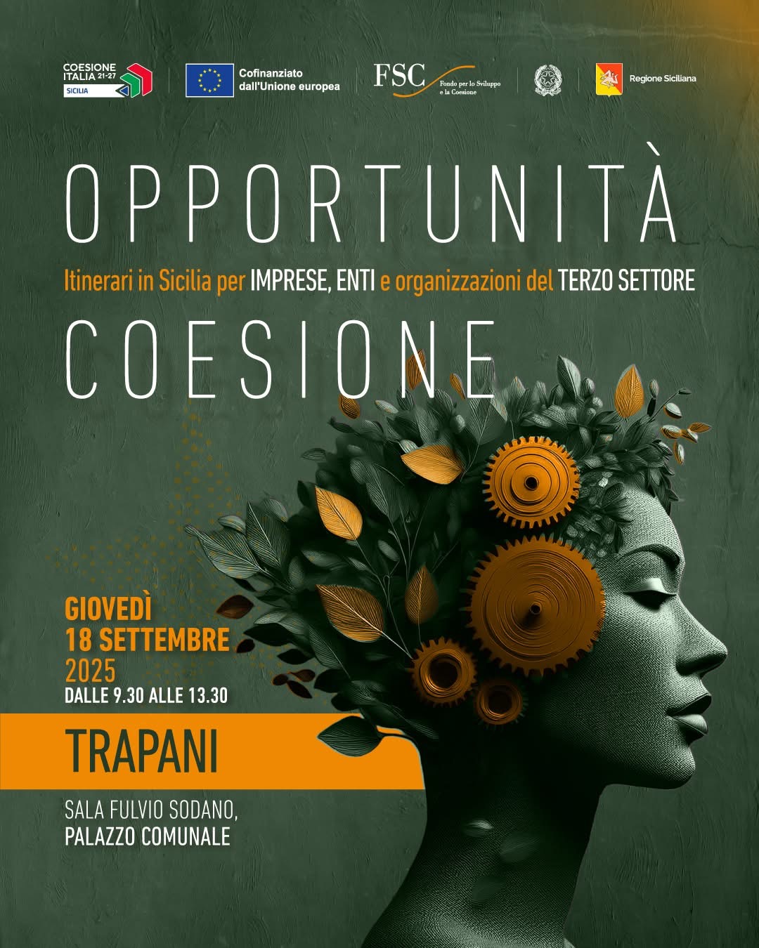 Locandina Evento Opportunità e coesione